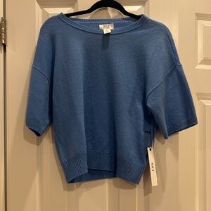 Wilt Blue 100% Cashmere Crew Neck Sweater
